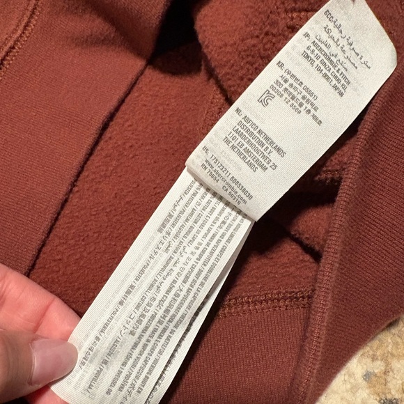 Y2K Style Abercrombie & Fitch Full Zip Logo Hoodie Spellout XS - Picture 6 of 7